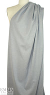 rayon blend ponte - granite/white micro stripe 1.875 yd
