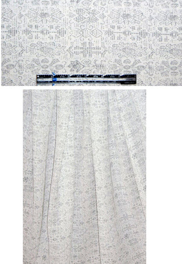 NY designer 'stitchery' printed rayon 2 yds