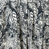'Rousseau's garden' rayon challis blouseweight - black/ivory 1.875 yd