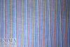 viscose chambray jacquard stripe shirting - blue/red