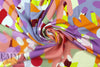 'modernist cutouts' viscose crepe Oeko-Tex certified 1.75 yds