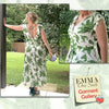 CA designer leafy greens silk stretch charmeuse