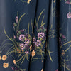 CA designer 'midnight floral' sheer viscose crepe woven
