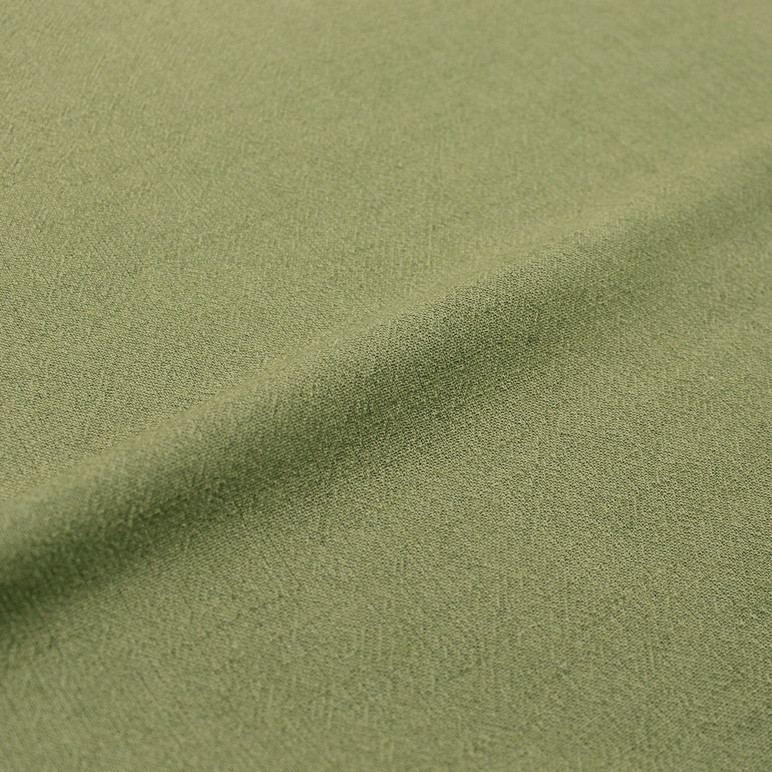 CA designer rayon gauzey textured woven - sage green 1.75 yds