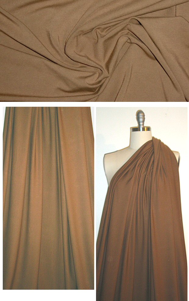 nutmeg 14 oz. rayon jersey 4-way 1.5 yds