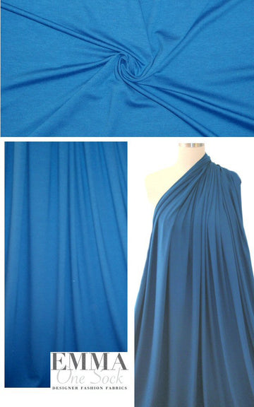 lagoon blue 11 oz. rayon jersey 4-way 1.20 yds