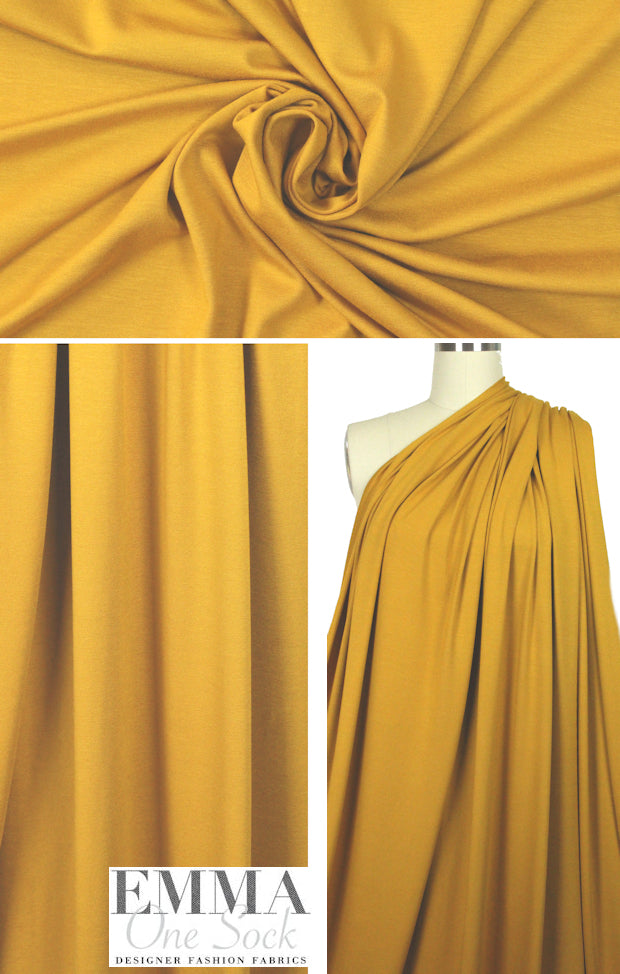 ochre 11 oz. rayon jersey 4-way .70 yds