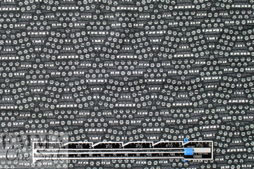 CA designer pentagon dot graphic 4-way stretch knit 1.875 yd