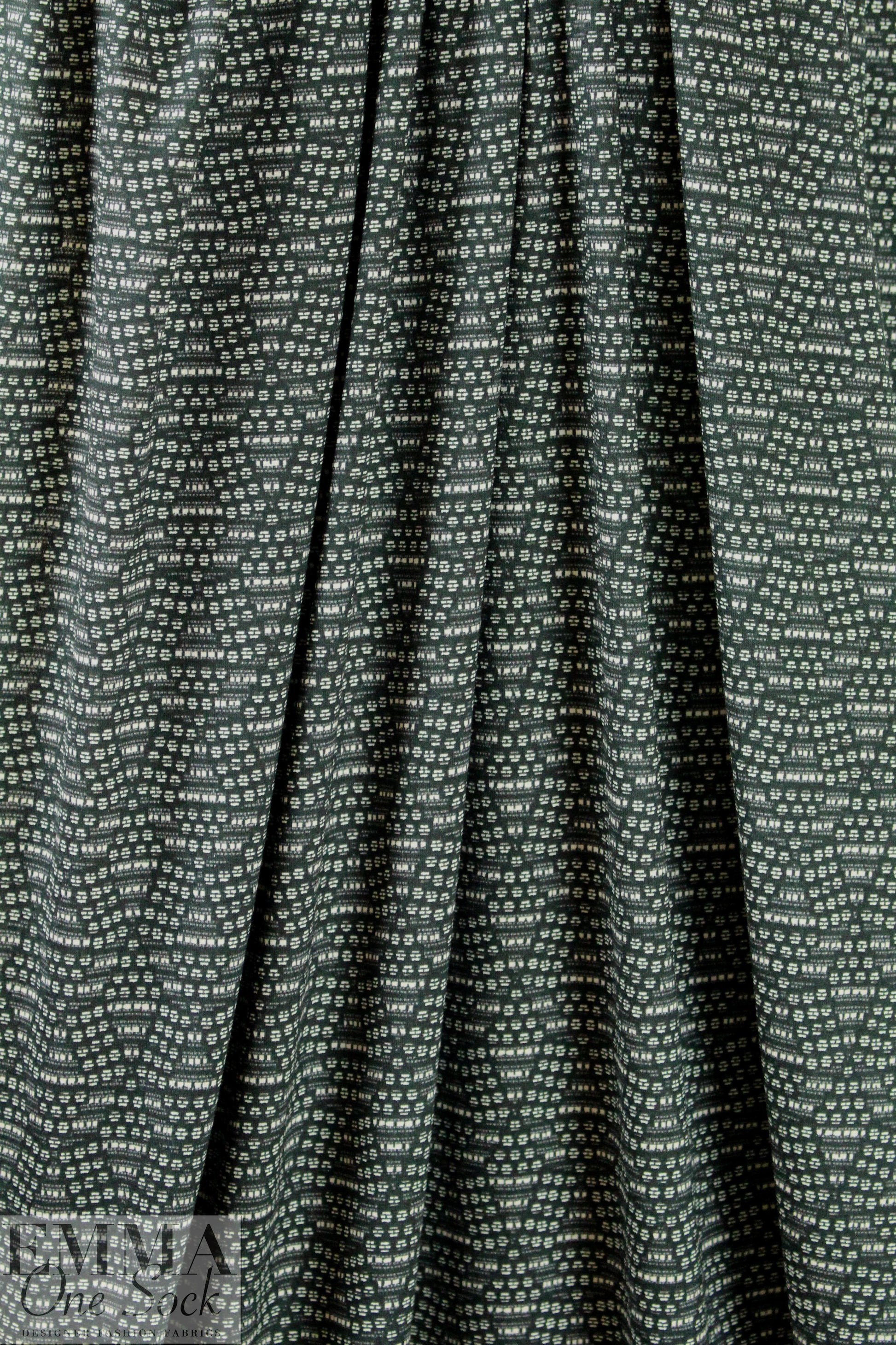 CA designer pentagon dot graphic 4-way stretch knit 1.875 yd