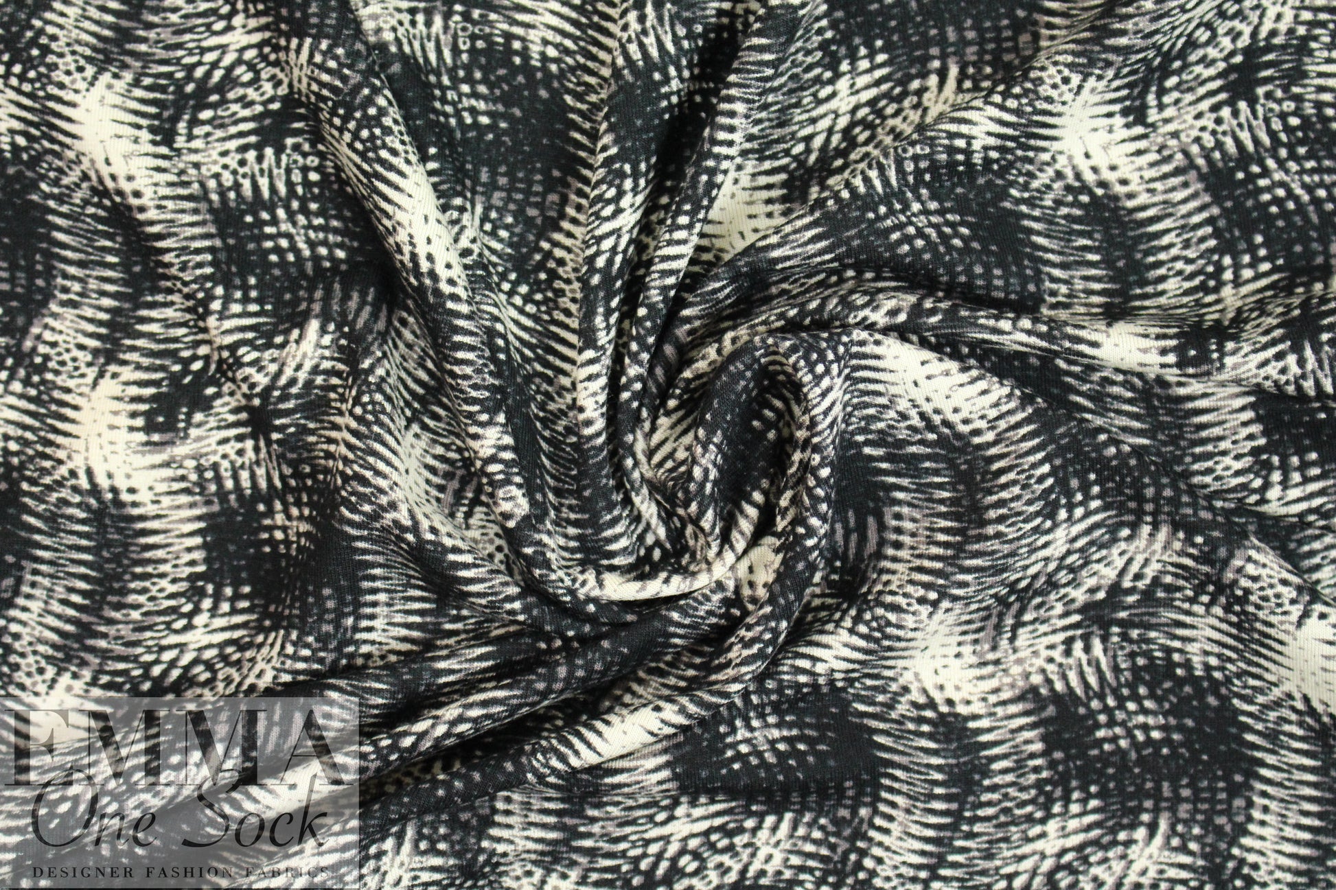 CA designer techno waves graphic 4-way stretch knit 2.25 yd