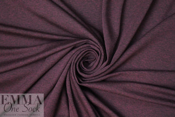 burgundy heather lightweight rayon jersey 4-way .75 yds