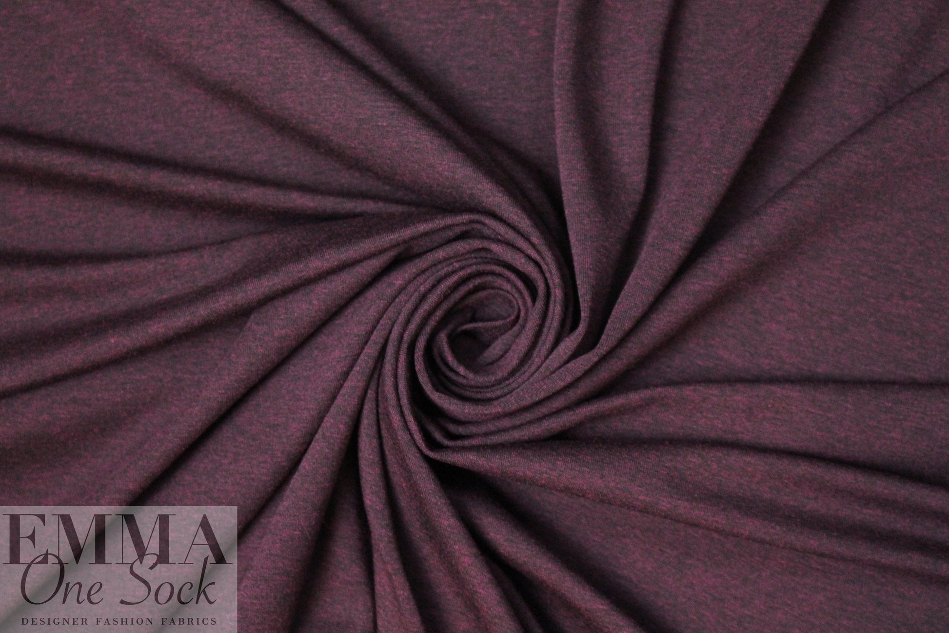 burgundy heather lightweight rayon jersey 4-way .75 yds