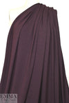burgundy heather lightweight rayon jersey 4-way
