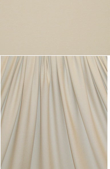 almond 11 oz. rayon jersey 4-way FLAW 1.125 yds