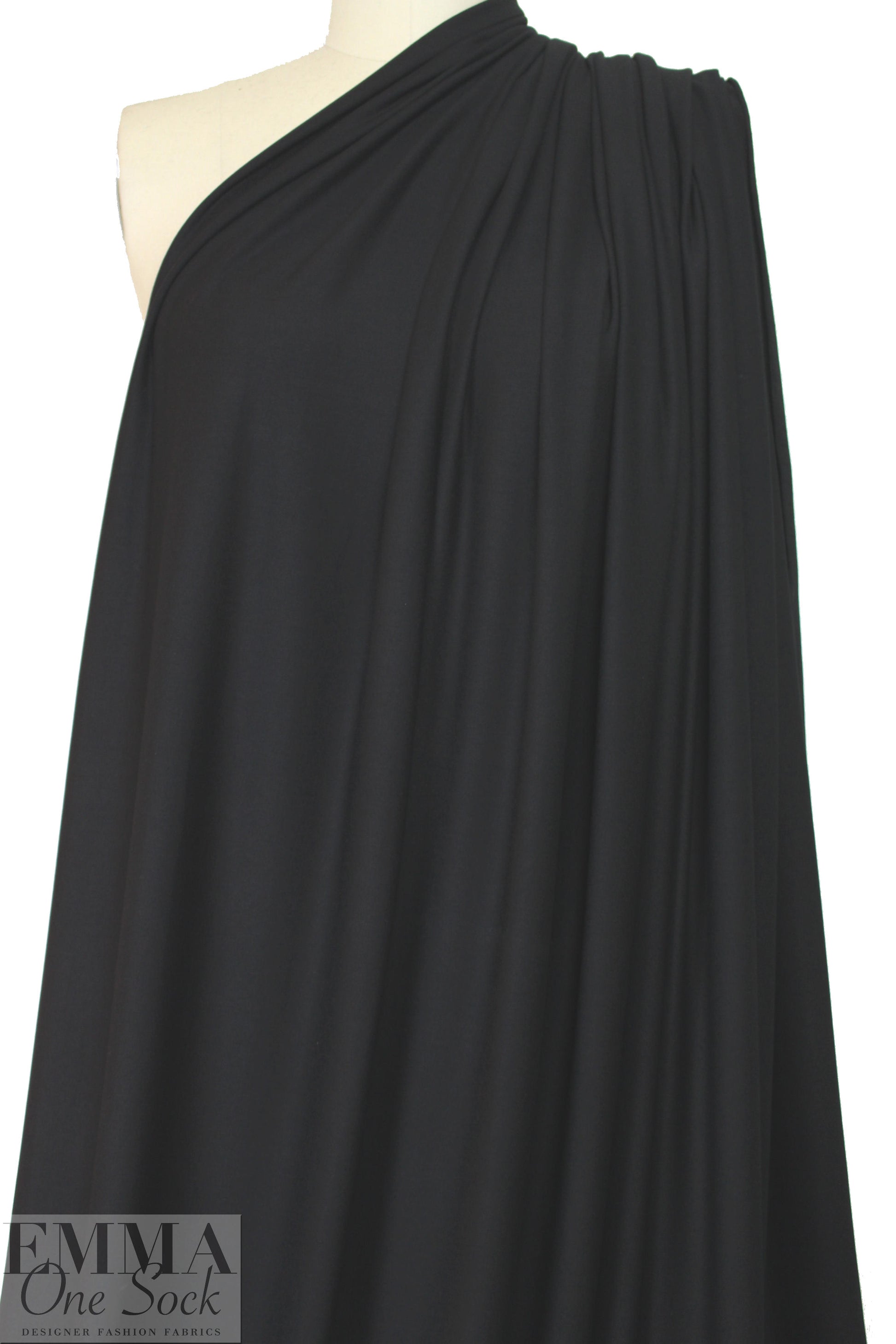 black 11 oz. rayon jersey 4-way