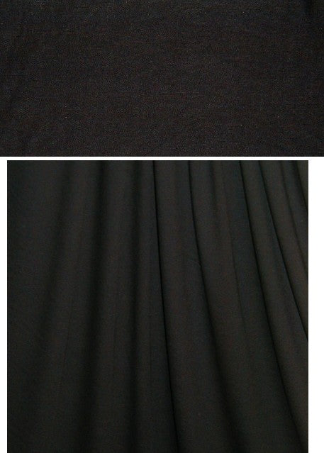black 11 oz. rayon jersey 4-way 1.125 yds