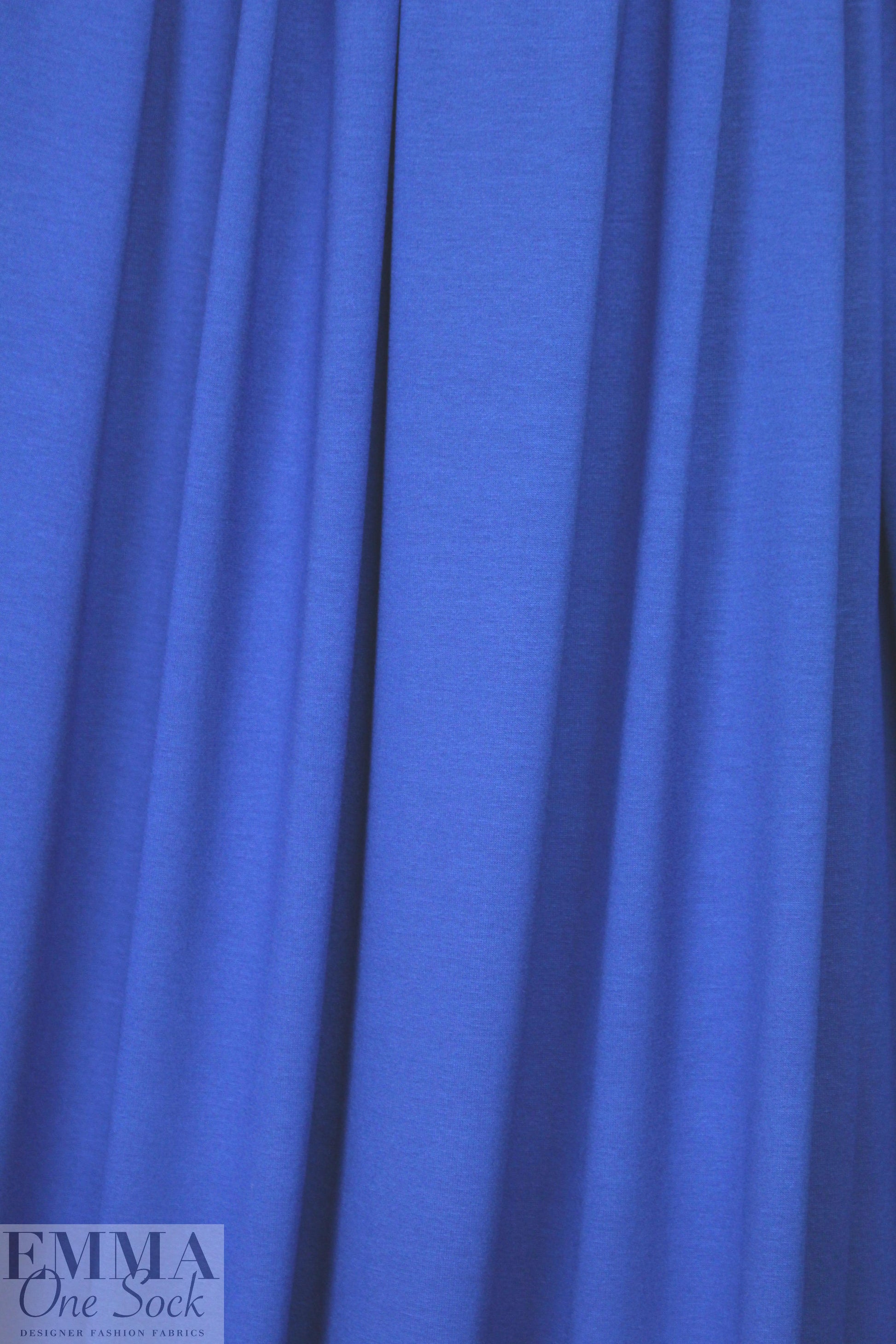 cobalt lightweight rayon jersey 4-way 1.25 yds