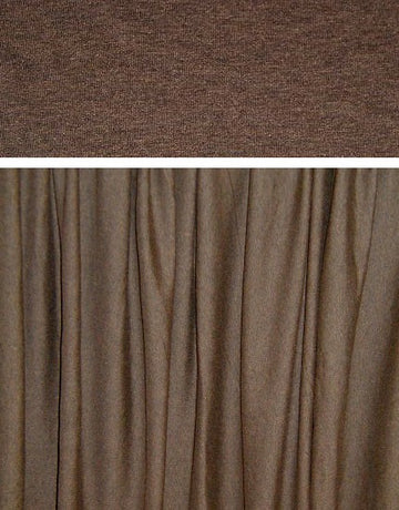 dk brown heather 11 oz. rayon jersey 4-way 2 yds