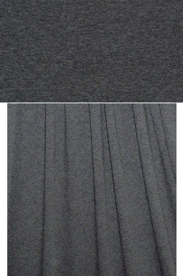 dk charcoal heather 14 oz. rayon jersey 4-way 1 yard