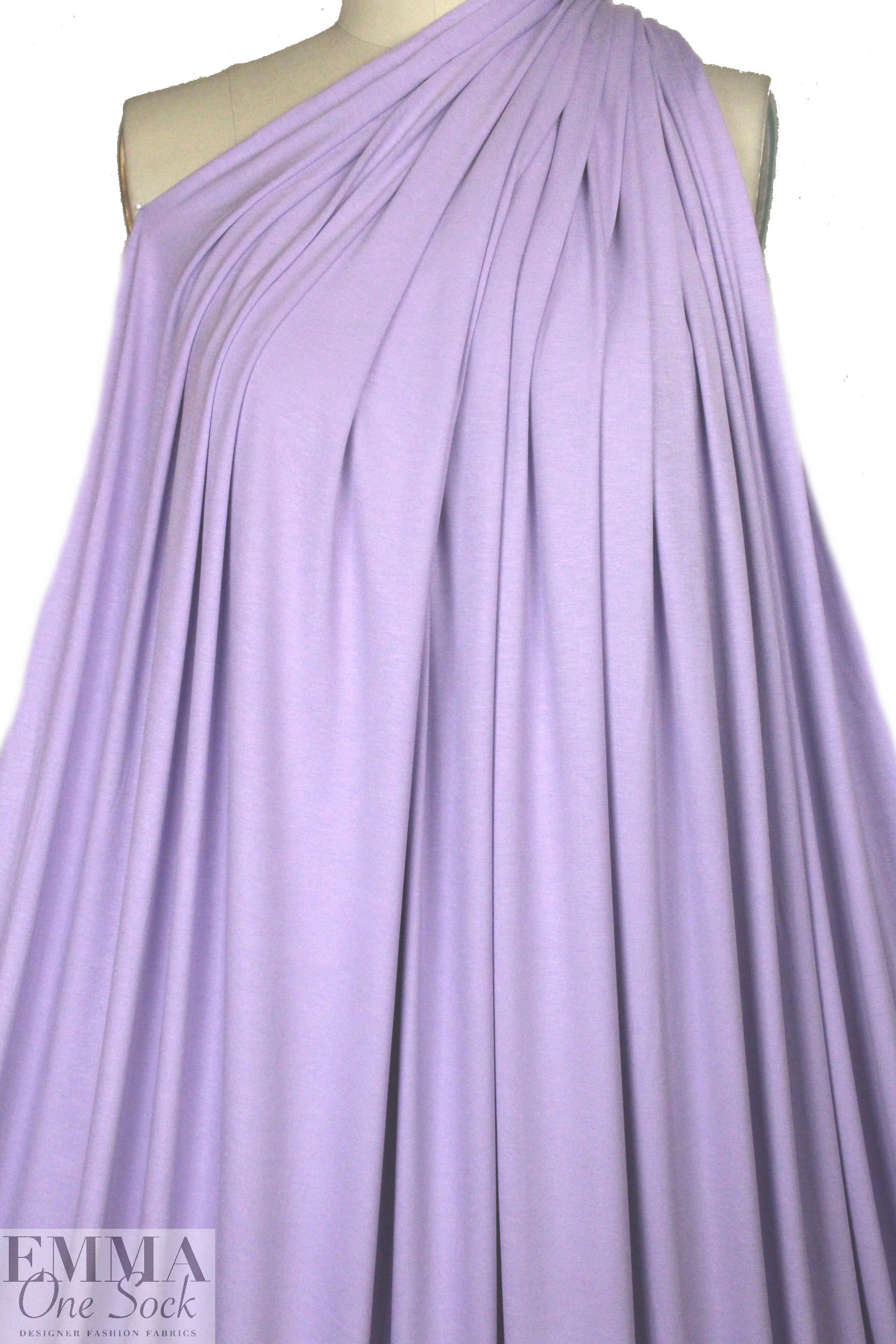lavender 11 oz. rayon jersey 4-way .75 yds