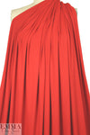 poppy red 11 oz. rayon jersey 4-way 2.5 yds