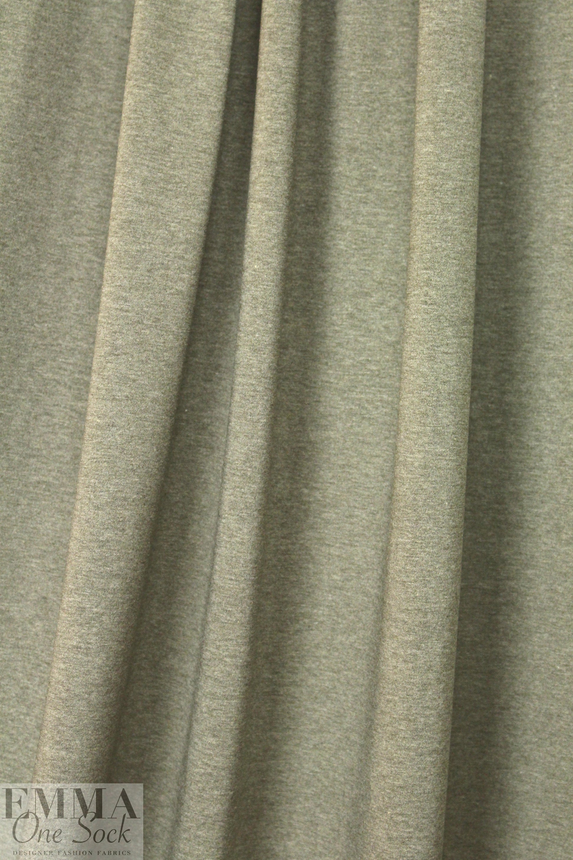 dusty sage heather lightweight rayon jersey 4-way 1.125 yds