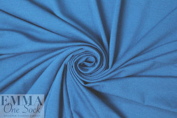 tealy blue lightweight rayon jersey 4-way 1.625 yd