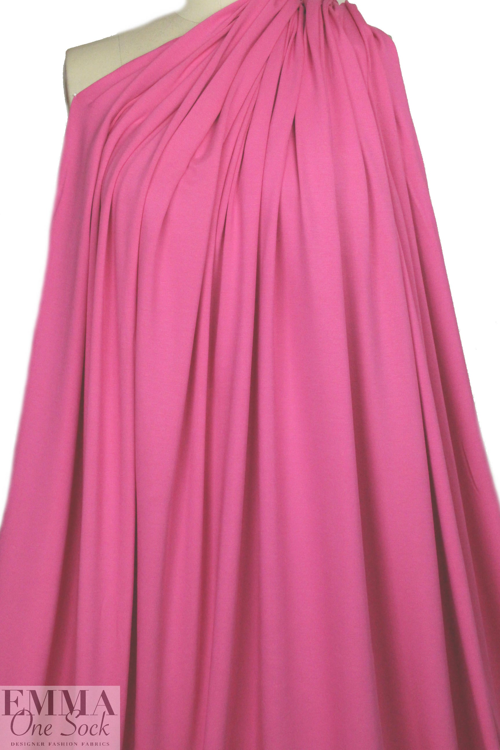 vivid pink 11 oz. rayon jersey 4-way .875 yds