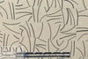 ecru/black linear print linen-look rayon woven .75 yds