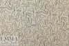 ecru/black linear print linen-look rayon woven .75 yds