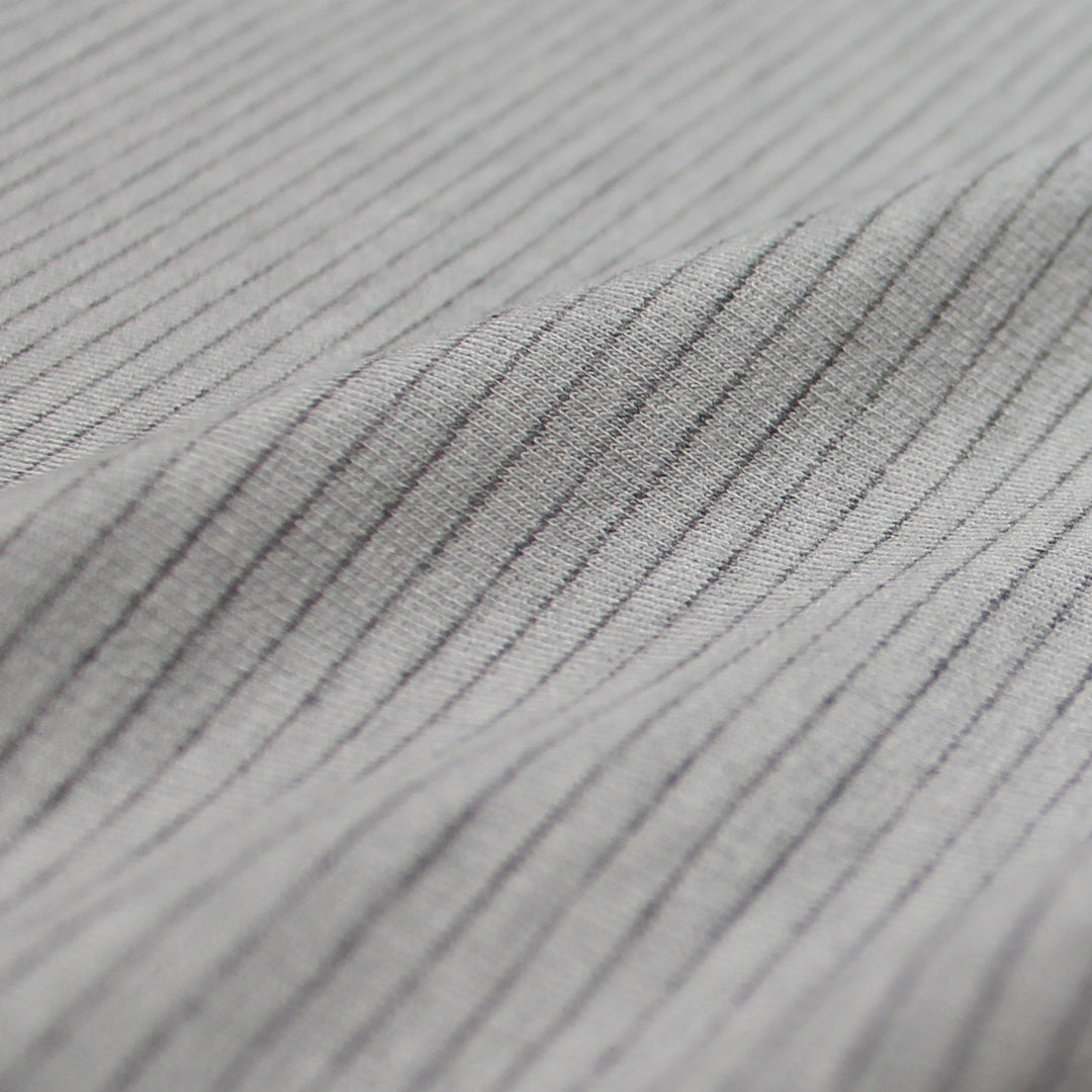 Di0r double-sided thin/wide stripe cotton knit