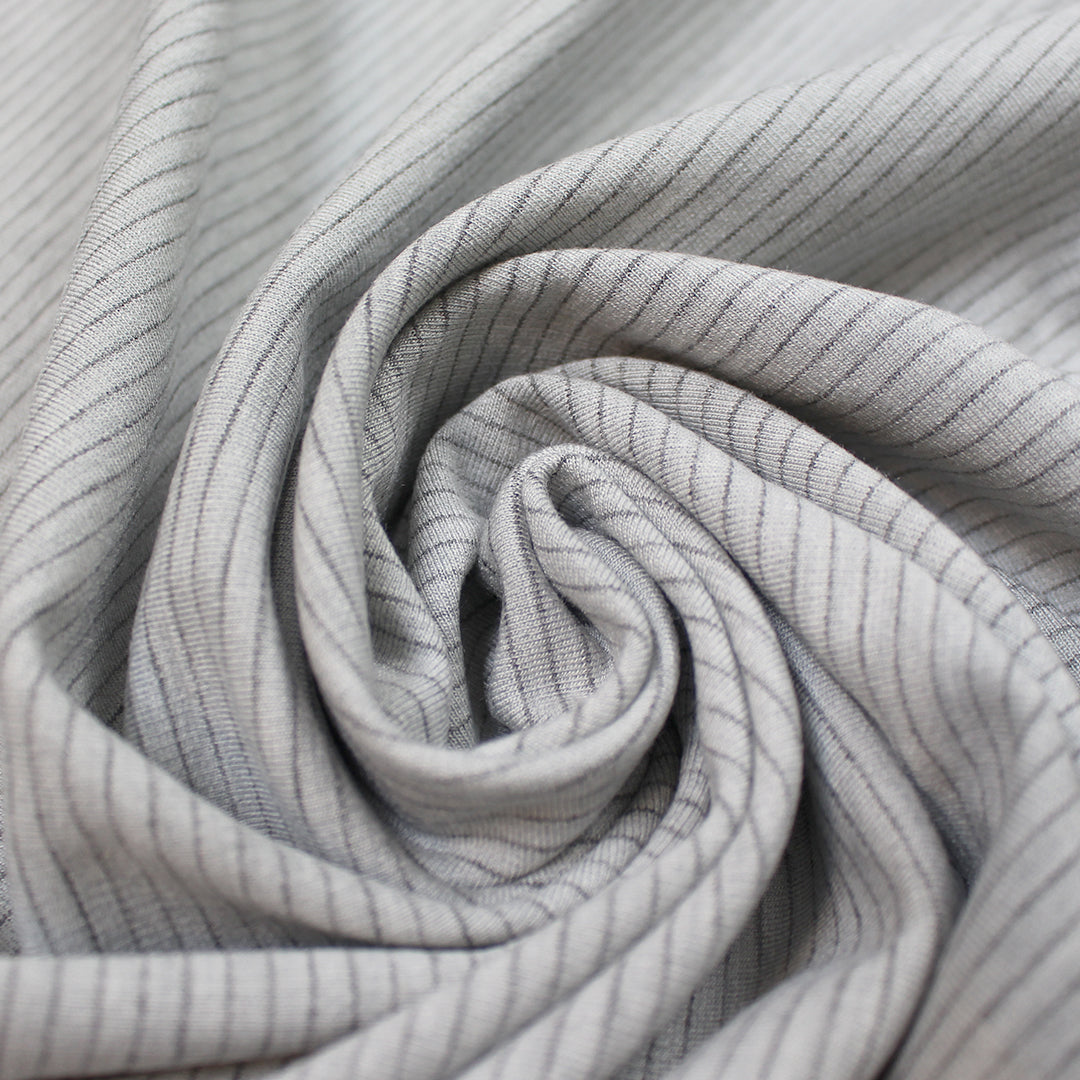 Di0r double-sided thin/wide stripe cotton knit