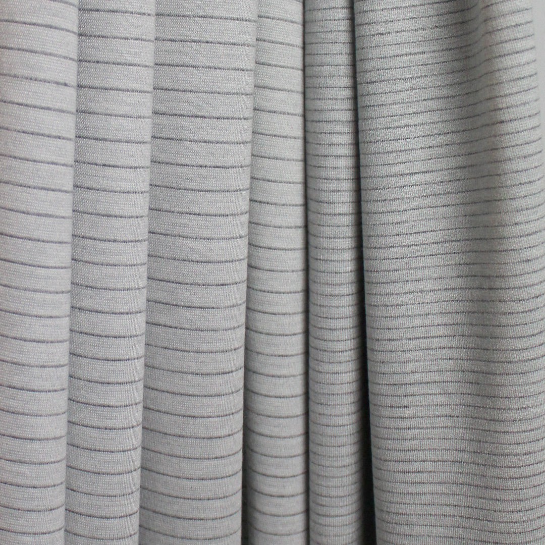 Di0r double-sided thin/wide stripe cotton knit