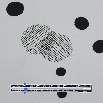 'ink study' rayon stretch knit - stone 1.625 yd