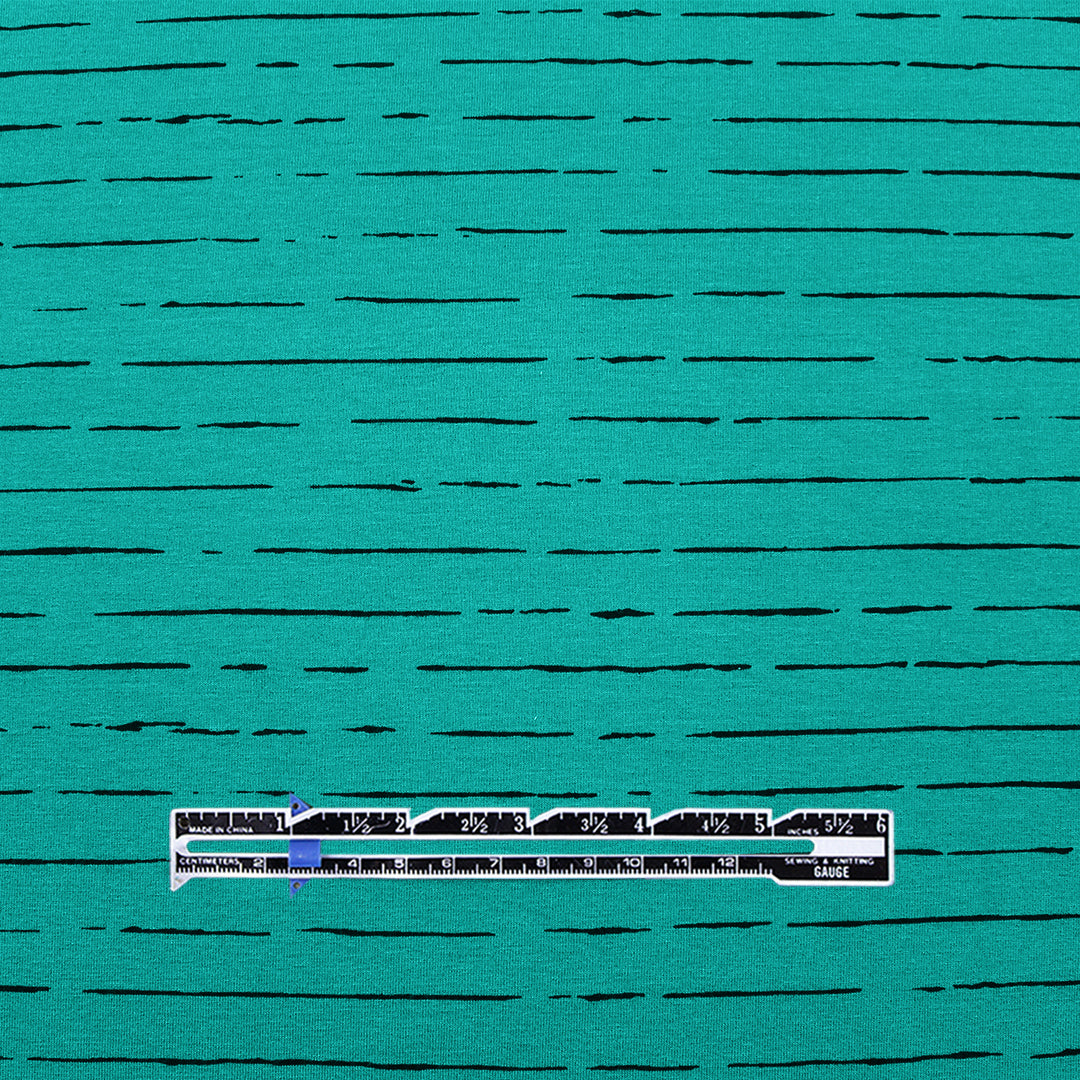 'first draft' rayon stretch knit - teal 1 yard