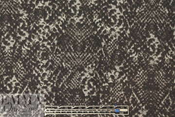 Italian digital viscose knit - reptile montage 1.5 yd