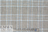 sky/black/white yarn-dyed rayon/linen plaid 1.5 yd