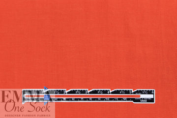 CA designer persimmon rayon/linen textured woven 1.5 yds