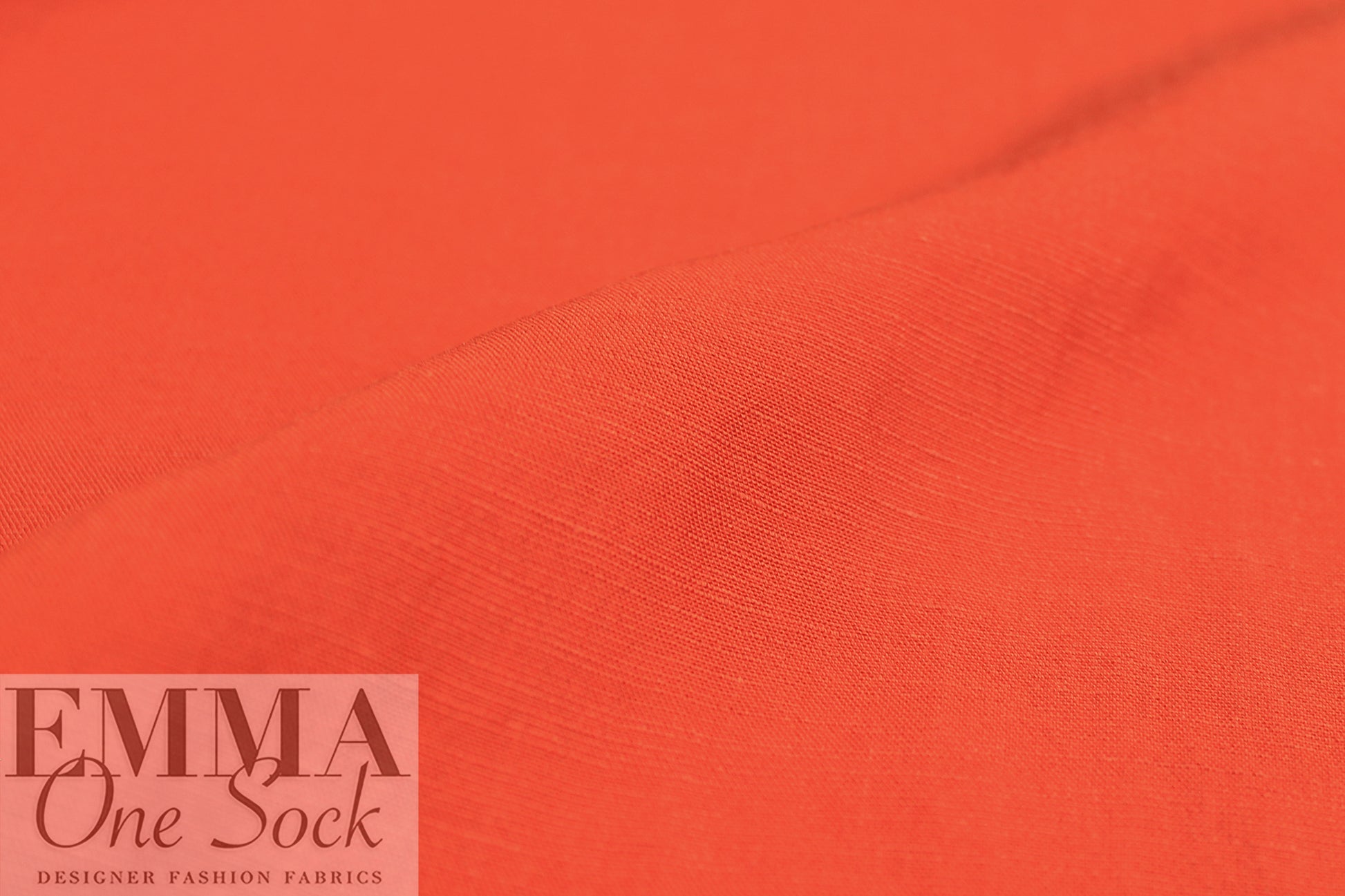 CA designer persimmon rayon/linen textured woven 1.5 yds