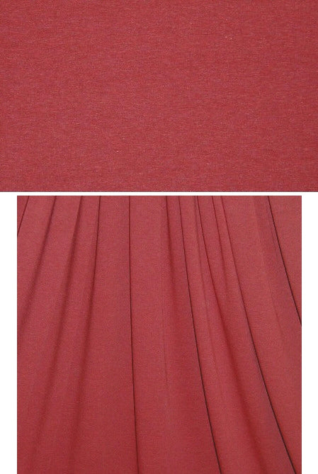 brick heather 11 oz. rayon jersey 4-way 1.625 yds