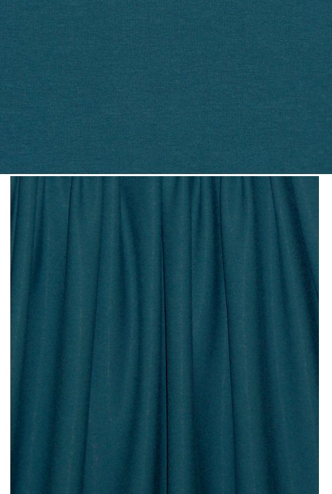 dark teal 11 oz. rayon jersey 4-way .875 yds