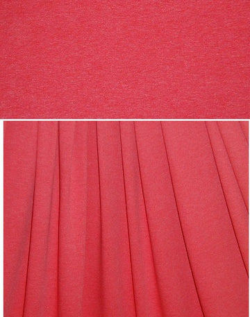dk. coral heather 11 oz. rayon jersey 4-way 1.5 yds