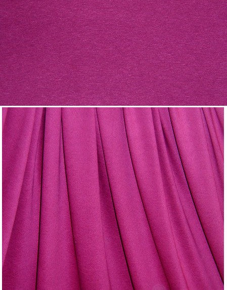 fuschia 11 oz. rayon jersey 4-way 1 yard