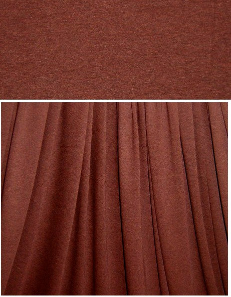 heather brown 11 oz. rayon jersey 4-way