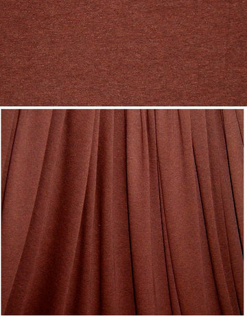 heather brown 11 oz. rayon jersey 4-way