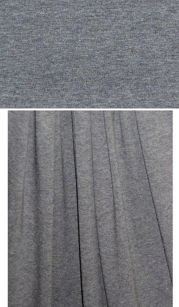 med. gray heather 11 oz. rayon jersey 4-way 1.66 yds