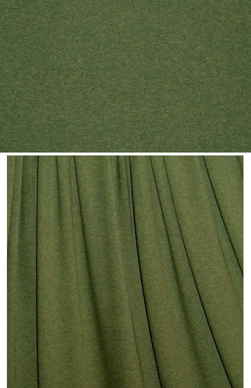 olive heather 11 oz. rayon jersey 4-way 1.125 yds