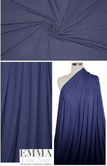 classic navy 11 oz. rayon jersey 4-way 1.375 yds