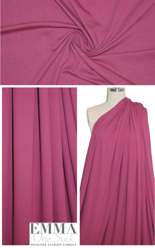 deep rose 11 oz. rayon jersey 4-way 1.75 yd