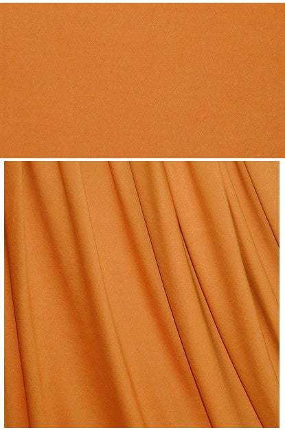 pumpkin 11 oz. rayon jersey 4-way 1 yard